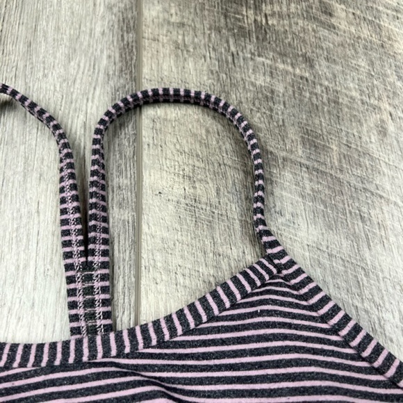 Lululemon Purple Stripe Sports Bra - Picture 7 of 13